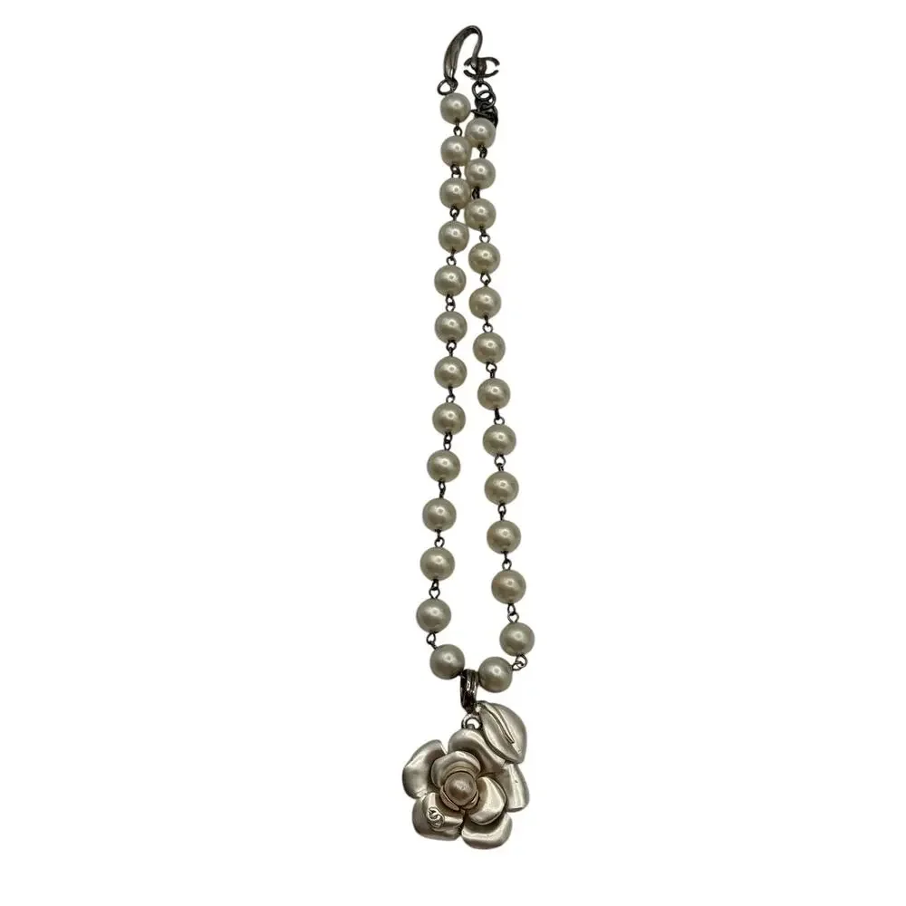 Chanel Mother of Pearl Camellia Necklace